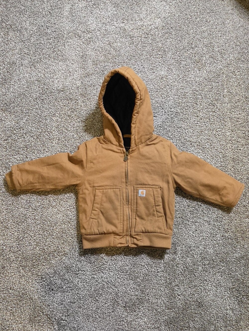 Carhartt Brown Hooded Kids Jacket